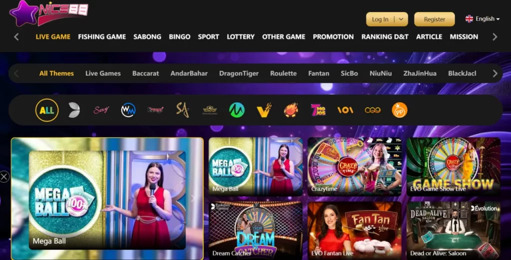 Nice88 Partners With Top Live Casino Game Providers